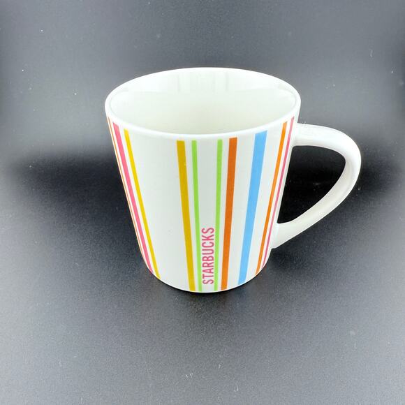 Starbucks Coffee 2005 Striped Mug – 14 oz Multicolor Lines – Rare Vintage - Picture 3 of 6
